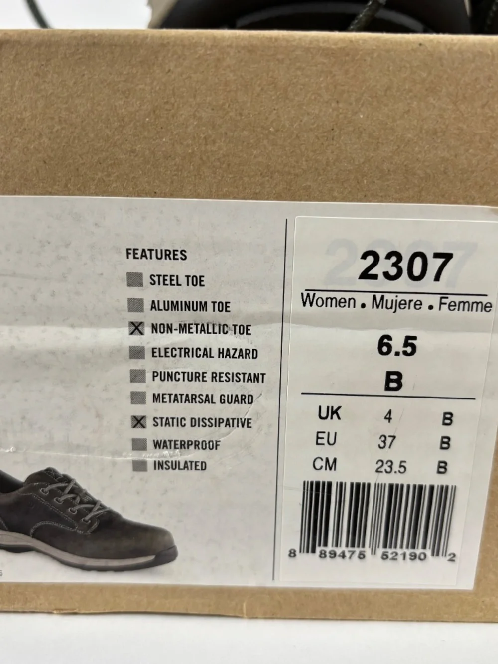 RED WING ComfortPro Safety Toe Womens 9 Brown Work Shoes